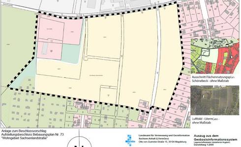 Bebauungsplan Nr. 73.1 „Wohngebiet Sachsenlandstraße“
