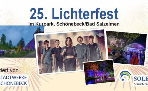 25. Lichterfest am 3. Mai 2025 © Solepark Plakat