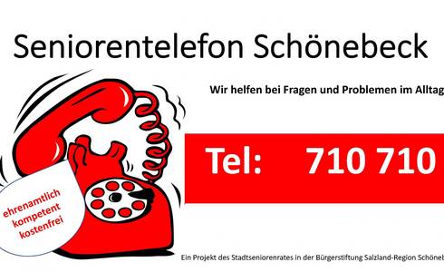 Seniorentelefon © Stadt Schönebeck (Elbe) Stadtseniorenrat