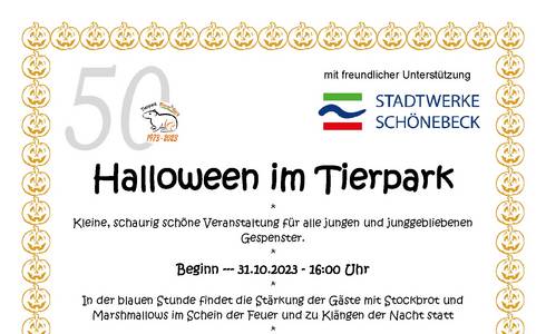 2023 bb halloween plakat mit logo