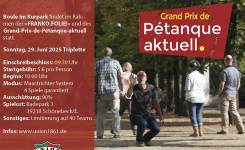 Boule im Kurpark © Veranstalter Pétanque-Turnier