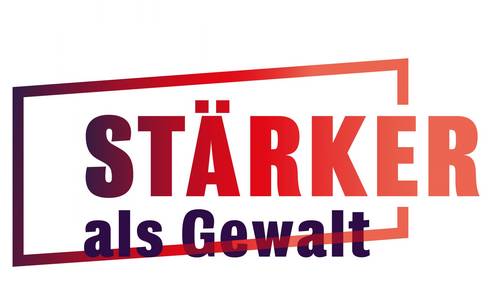 Logo stärker als Gewalt