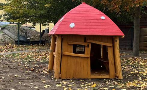 Ein Spielhaus für die Kita Pretzien.